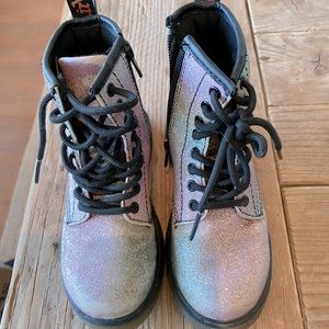 Dr. Martens girls glitter rainbow boots size 11